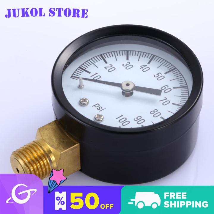 【Mới】 Máy đo áp suất không khí 0-100 PSI có độ chính xác cao với quay ...