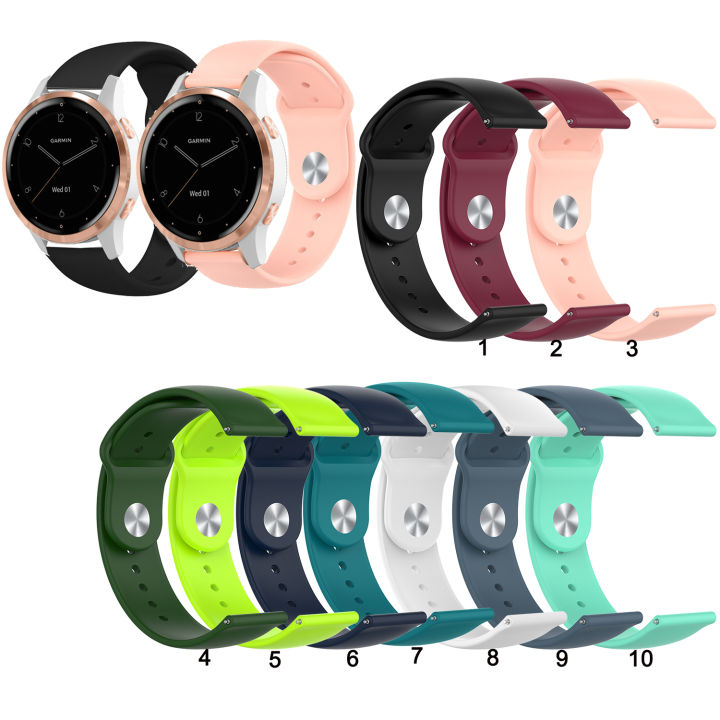 18mm Silicone Strap Watch Band for Garmin vivomove 3S/move3S - Main Image