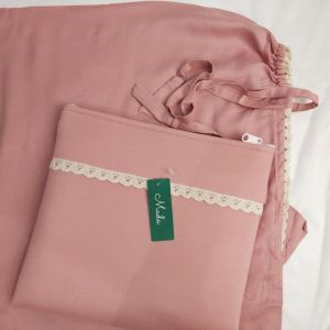 Mukena Polos Dewasa Manohara Mukena Traveling Renda Katun Mikro Premium  By Mada