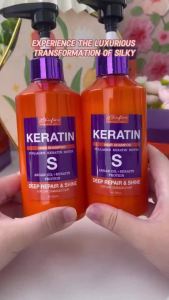 (HALAL) Koloryst Keratin Argan Oil Shampoo (300ml) + Keratin Conditioner (300ml) Anti dandruff