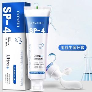 Kem Đánh Răng SP-4 Yayashi Ultra+ Whitening 120g Hỗ Trợ Trắng Sáng Khử Mùi Thơm Mát Super Probiotic-4
