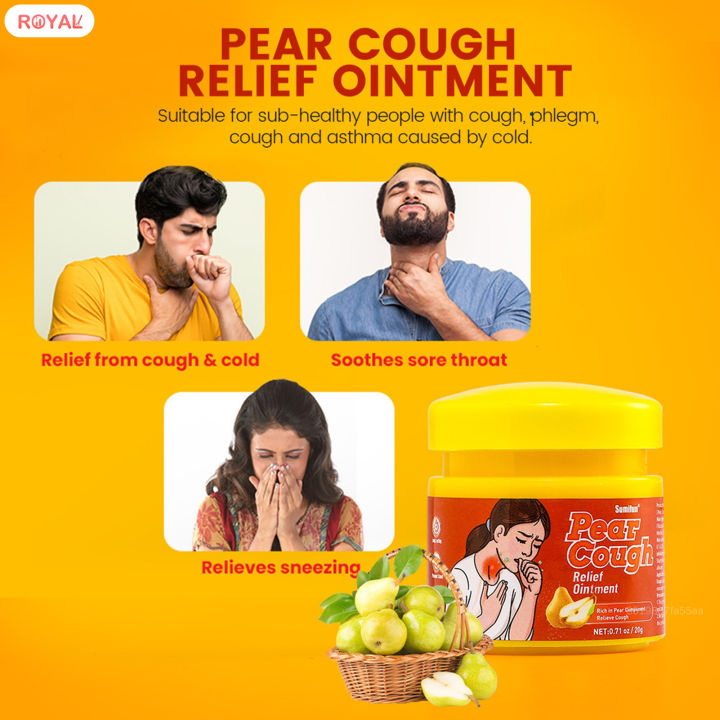 Natural Pear Cough Syrup NonDrowsy Cough Suppressant Pear Flavor Syrup