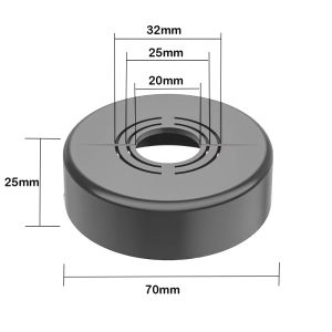 PURETEN ABS Shower Faucet Cover Plating Wall Flange Pipe Wall Covers Useful Adjustable Kitchen Tap Accessories Shower