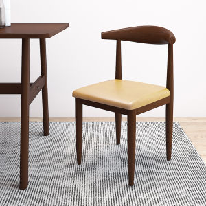 BONA Dining Chair Armchair Imitation Wooden Backrest Chair Wood Colored Chair Cafe Chair Nordic Home Office Chair 椅子
