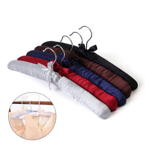 wangyueh 1 pcs dày móc áo Boutique xốp satin Áo hỗ trợ lõi Lụa Móc Áo cưới cô dâu quần áo jeans