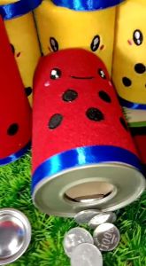 celengan boba viral buka tutup bahan dri velboa full bordir/ celengan boba viral