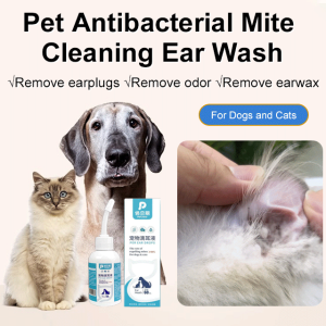 【HOT】Pet Ear Cleaning Solution Mite Removal & Antibacterial