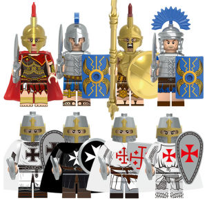 ผู้อุปถัมภ์ของเล่นเด็ก หุ่นบล็อคก่อสร้างขนาดเล็กรูปสิงโตหัวใจสำหรับนักบวชมหาศึกในยุคกลาง