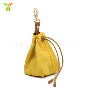 Cross-border best-sellingfood storage bag   Outdoor dog walking canvas food bag   Portable waist-hanging drawstring dog food bag
