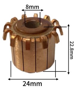 1PIECE COMMUTATOR 12 BAR  DY-12-8mm(1+)