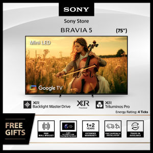 Sony BRAVIA 5 | 75 inch | 75XR50 | 4K Mini LED TV | 3 Years Warranty