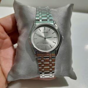 Đồng hồ nam tay nhỏ dây thép Current size 33mm second hand si Nhật