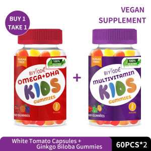 BIYODE +DHA For Kids Gummies Vitamins C For in Development Boosts Immune Promoting in Development Child Development Helps Height Growth Supplementation Of Micronutrients For Childrens Growth
