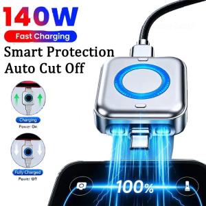 140W Type-C Auto-Disconnect Charging Adapter Automatic Power-Off Separator Anti-Overcharge