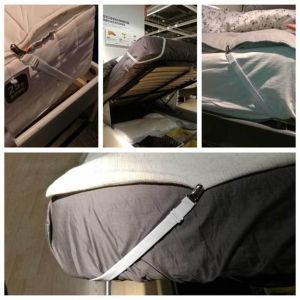 Kẹp chặn ga trải giường kẹp giữ ga trải nệm cố định vào nệm không bị xê dịch set 4 cái- Happy Home 4U