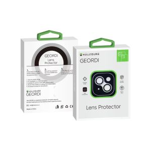 HALOSURE Geordi Guard 2-Units Camera Lens Protector Cover With Cover for iPhone 14 / 14 PLUS
