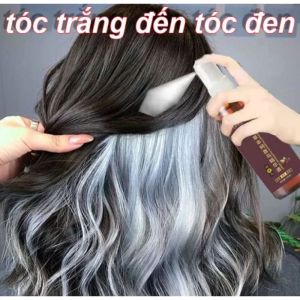 Tinh dầu dưỡng xịt đen tóc từ thảo dược vĩnh viễn phục hồi tóc bạc  giảm rụng tóc cách chăm sóc tóc tại nhà