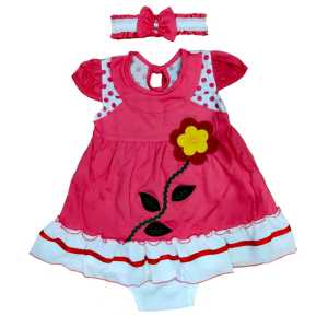 HARGA SATUAN Dress Bayi Murah 0 - 6 bulan free bandana dj593