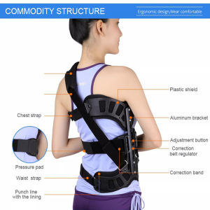 Free Size S Shaped Back Scoliosis Orthosis Brace Spinal Support Bad Posture Corrector Bilateral‑Use Back Straightening Brace for Kids and Adults