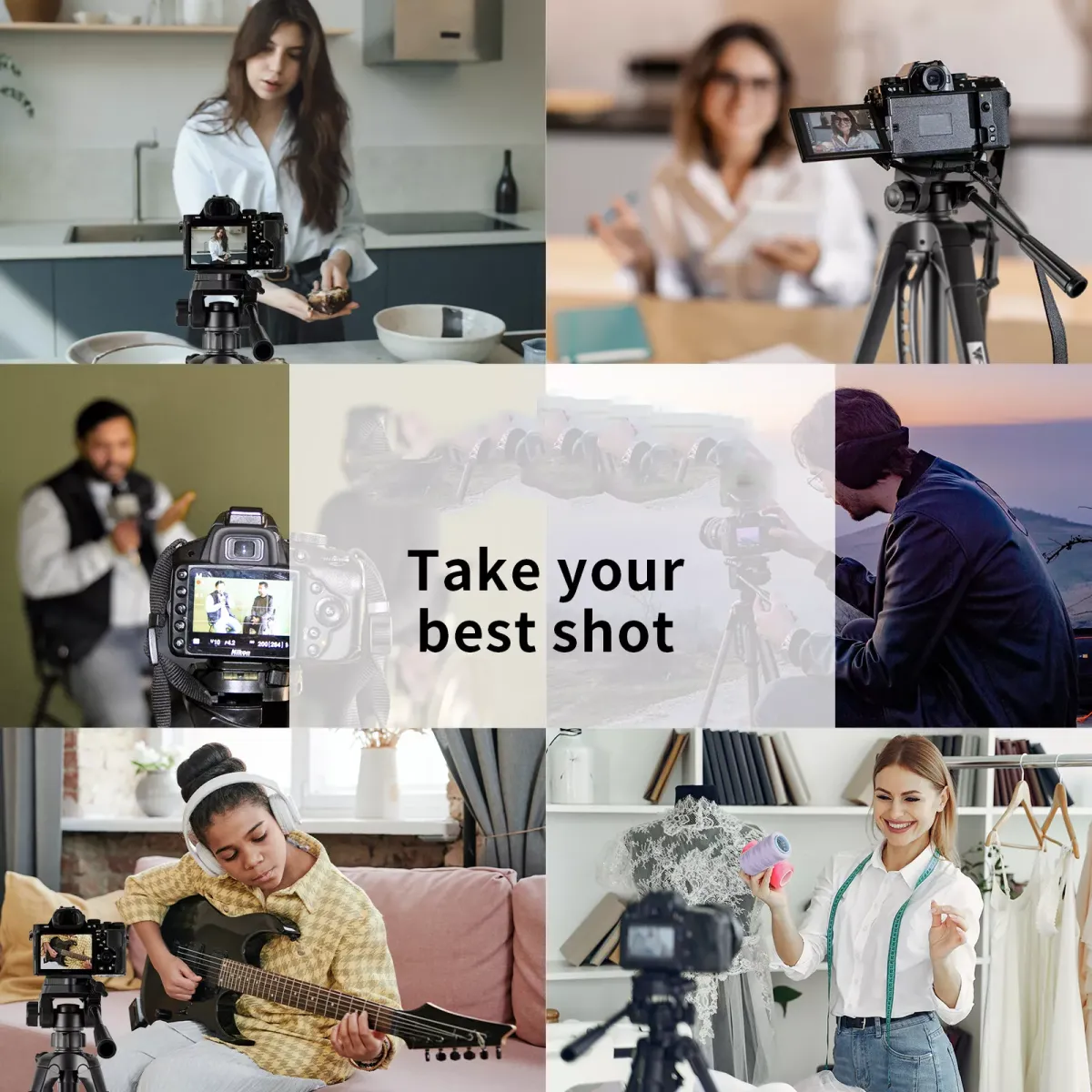 F3520T Tripod Professional Heavy Duty Aluminium Tripod & Pan Head for DSLR Camera Holder Stand