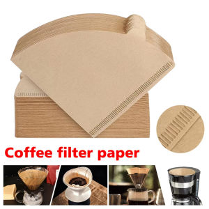 100pcs V-shaped Coffee Filter Paper Hand Brewed Coffee Pot Filter Paper Coffee Strainer Barista Tools