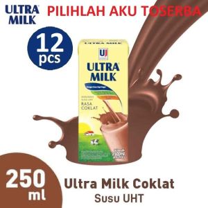 Susu Ultra Coklat (Cokelat) 250 ml (1 PAKET ISI 12)