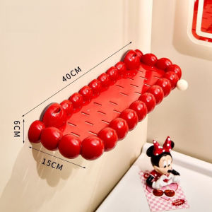 Purrhappy Cute Cloud Suction Cup Corner Shelf No Drill Drainage Wall Storage Organizer For Bathroom Kitchen