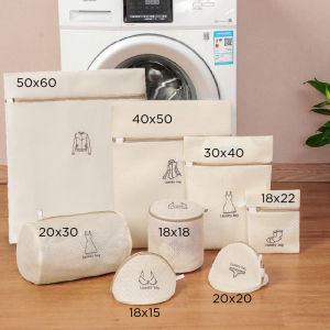 COMBO BỘ TÚI GIẶT 3 LỚP NIEEUFU MÀU CAO CẤP THÊU HÌNH VÀ CHỮ DÀY DẶN KHÓA KÉO CHẮC CHẮN