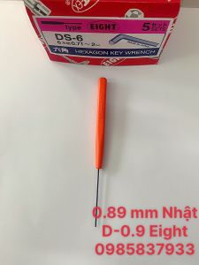 Chìa vặn Lục giác 0.89 mm D-0.9 Eight Nhật tại Máy NTT bảo hành dài hạn tháo lắp ốc chìm mini dễ dàng hiệu quả sử dụng lâu dài