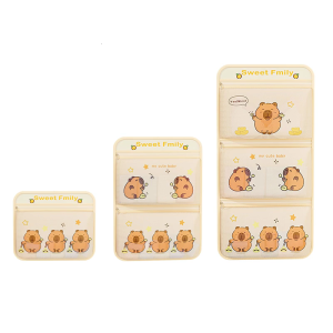 Decorative Cotton Fabric Hanging Bag Cartoon Pattern Organizer Storage Container For Toy Cosmetics And Essential