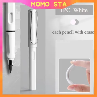 MOMO 1PC No Sharpening Pencil No Ink Eternal Pencils Sketch Painting Black Refill School Office Supplies