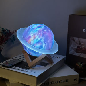 ♥ SFREE Shipping ♥ Galaxy Starry Glow Sky Saturn 5.0 Bluetooth Speaker FM Science Fiction Romance Lighting Remote Control Night Light Decoration