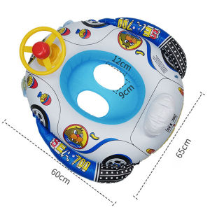 Baby kids swimming floaters inflatable seat ring with awning swimming ring for baby yacht kids