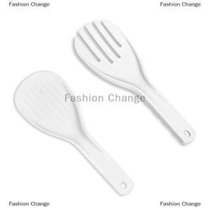 [COD] Fashion Change Large Rice Spoon Plastic Meal Spoon Non Stick Kitchen Gadgets Hand Roll Spoons Rice Shovel Kitchen Supplies Thickened Rice Fork