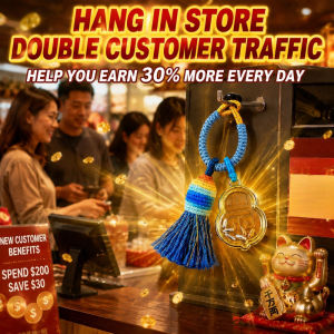 Lucky 7 Grains Rice Gourd Pendant Keychain Chinese Feng Shui Charm Lucky Gourd Ornament for Car Hanging Bag Decor Phone Strap Necklace Daily Accessory
