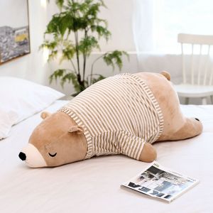 YAZHE Children Kids Toy Bear Pillow Accompany Toy Animal Dolls Sleep Pillow Polar Bear Plush Doll Stuffed Sleeping Bear Animal Plush Toy Stuffed Animal Toys