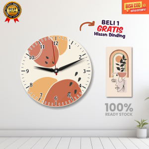 Grosir jam dinding Beli 1 GRATIS 1 hiasan dinding/jam dinding anak Tema Aesthetic/jam dinding anak karakter/jam dinding anak aesthetic