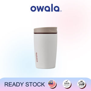 【Authentic】Owala SmoothSip Slider Insulated Stainless Steel Coffee Tumbler Iced Coffee Cup Hot Coffee Travel Mug