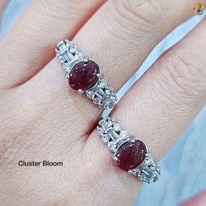 Collection Grade Red Garnet Titanium Adjustable Rings (7 Designs)