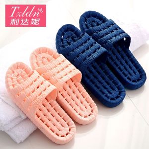 Bathroom Non-slip Inlaid Empty Leaking Quick-drying Slippers | Japanese Style Indoor Household Slippers | Super Soft Soles