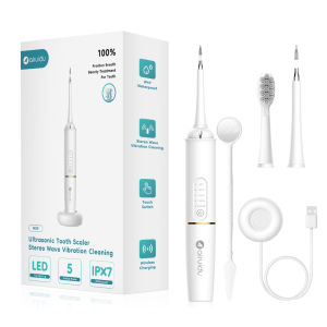 Dr.isla×Aruidu Pembersih gigi / Sikat gigi listrik 5 Modes 2 In 1 electric toothbrush 500mAh/1.2W LED Top Lighting IPX7 Waterproof Wireless charging Tooth cleaner Dental plaque cleaning / tartar cleaning M09 Pembersih gigi elektrik ultrasonik