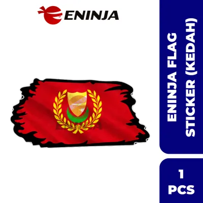 【READY STOCK】ENINJA Sticker Bendera Malaysia State Sticker Malaysia/ Palestine/ Kelantan/ Johor/ Kedah/ Terengganu