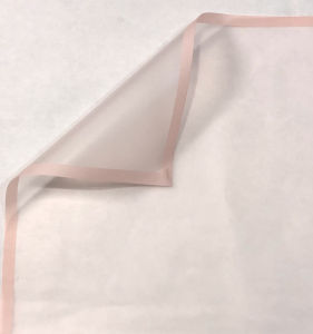 20 LEMBAR Flower Wrapping Paper Transparan List Kertas Buket Bunga Korea Cellophane KB05