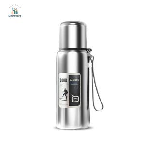 600-1000ml 316 Stainless Steel Insulated Thermal Water Bottle W/Handle Strap Thermal Tumbler Tumbler for Hot Cold Drink