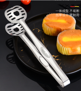 INOX 304  Kẹp Gắp Kẹp Táo Gắp Đồ Nướng BBQ  Kẹp Bánh Mì Bít Tết Thép Không Gỉ  Mẫu Mới Siêu Đẹp Vàng và Bạc