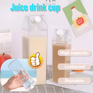 Transparent Milk Water Cup Large Capacity BPA Free Coffee Cup Home Tea Set Creative Gift Box