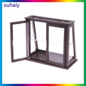 xuhaiy 1:12 Dollhouse thu nhỏ hiển thị tủ bánh tủ mini bánh mì giá tủ lưu trữ Kệ Mô hình đồ nội thất nhà bếp trang trí nội thất đồ chơi