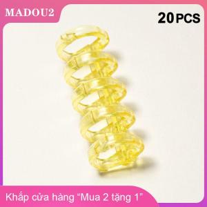 [COD] MADOU2 20pcs Binder Khóa rời lá Phụ kiện cuốn sách ràng buộc vòng khóa 5 lỗ không khó chịu tự làm đấm Loose-Leaf