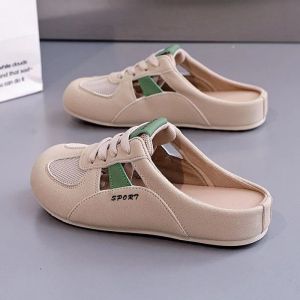 [Free Shipping] 2026 Summer White Sandals Non-Slip Antibacterial EVA Thick-Soled Half-Slipper Casual Shoes