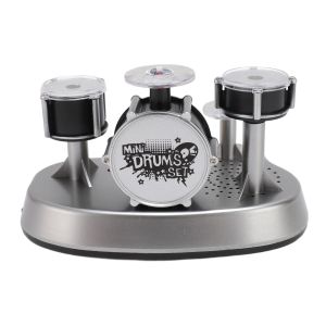 Mini Drum Set Electronic Drum Set AAA Battery Powered Hand Roll Electronic Drum Compact Stable Base Desktop Drum Set Finger Drum Set for Kids Collection Decoration